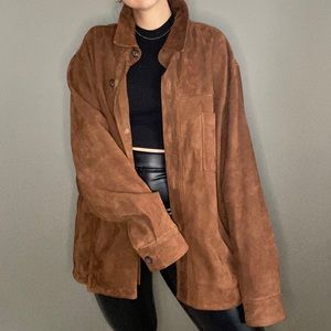 Vintage Suede Oversized Jacket